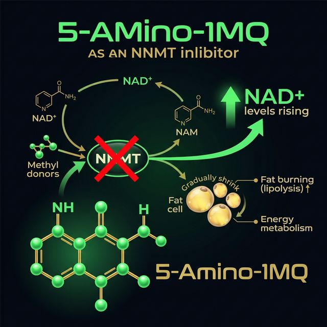 5-Amino-1MQ: The NNMT Inhibitor That Raises NAD+ and Targets Fat 5-Amino-1MQ: The NNMT Inhibitor That Raises NAD+ and Targets Fat