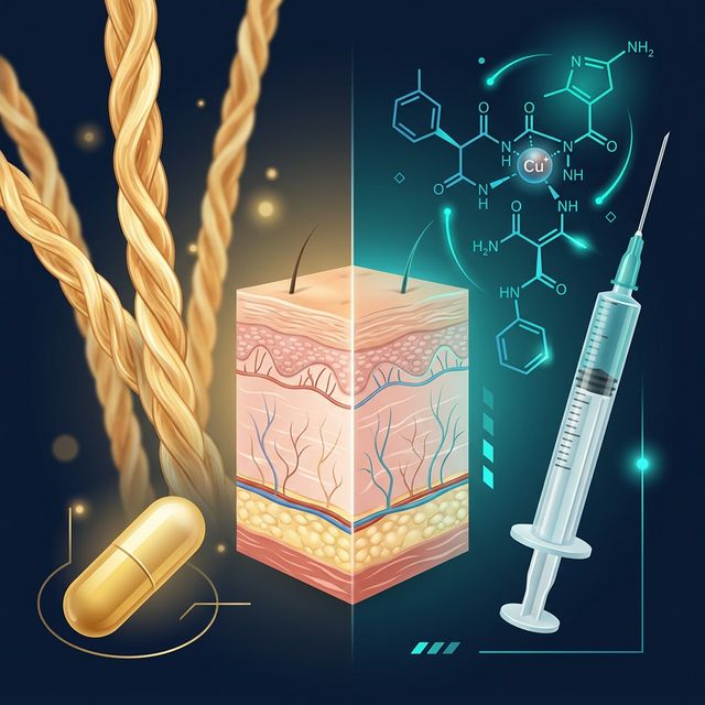 Collagen Peptides vs Injectable Peptides: What Actually Reaches Your Skin? Collagen Peptides vs Injectable Peptides: What Actually Reaches Your Skin?