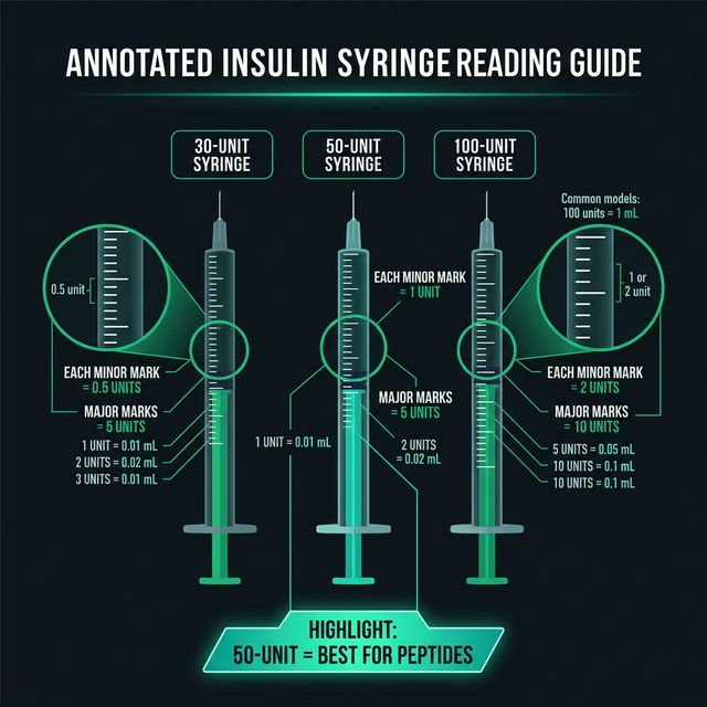 How Many Units in a Syringe? Insulin Syringe Guide for Peptides
