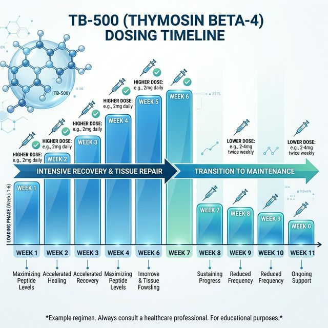 TB-500 (Thymosin Beta-4) Dosage Guide: Recovery, Healing & Protocols TB-500 (Thymosin Beta-4) Dosage Guide: Recovery, Healing & Protocols